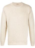 Al Duca D'aosta 1902 Ribbed Crew Neck Jumper - Neutrals