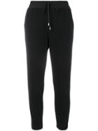 Gentry Portofino Ribbed Detail Track Pants - Black
