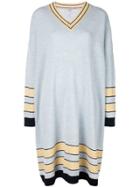 Loewe Striped Sweater Dress - Blue