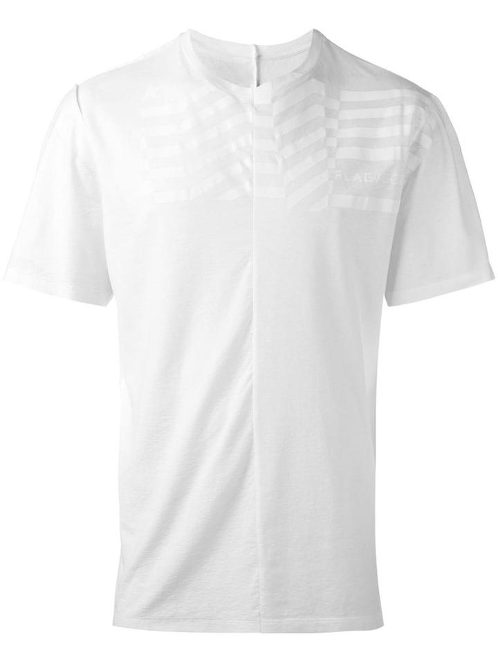 Golden Goose Deluxe Brand Ggdb Flag Print T-shirt, Men's, Size: Medium, White, Cotton