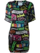 Moschino Neon Print Dress