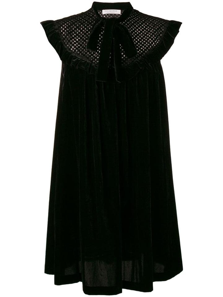 Philosophy Di Lorenzo Serafini Pussy Bow Dress - Black