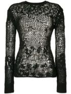 Helmut Lang Loose Knitted Top - Black