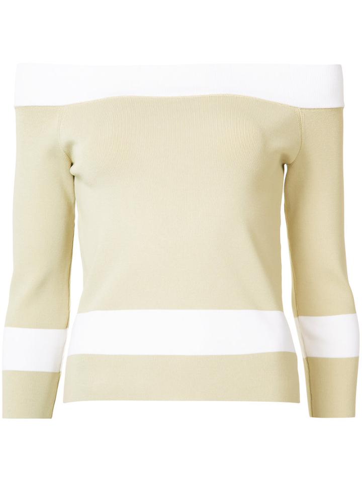 Jonathan Simkhai Stripe Bandeau Top, Women's, Size: Medium, Nude/neutrals, Rayon/nylon/spandex/elastane