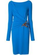 Emilio Pucci Fitted Dress, Women's, Size: 44, Blue, Viscose/spandex/elastane