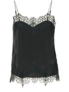 Magali Pascal Slip Lingerie Top - Black