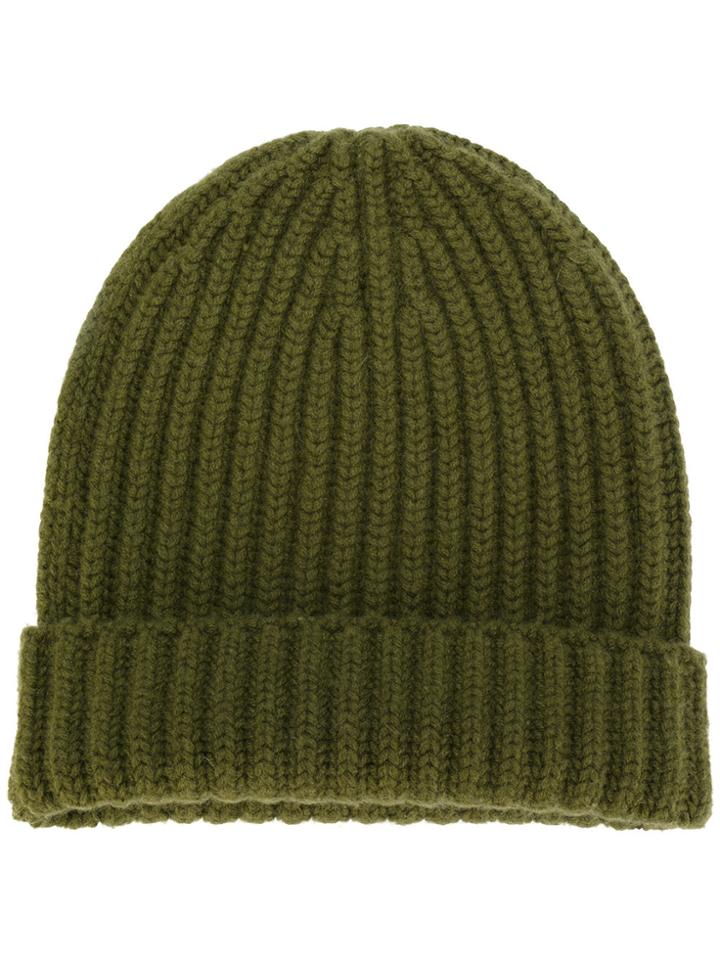 Danielapi Ribbed Beanie - Green