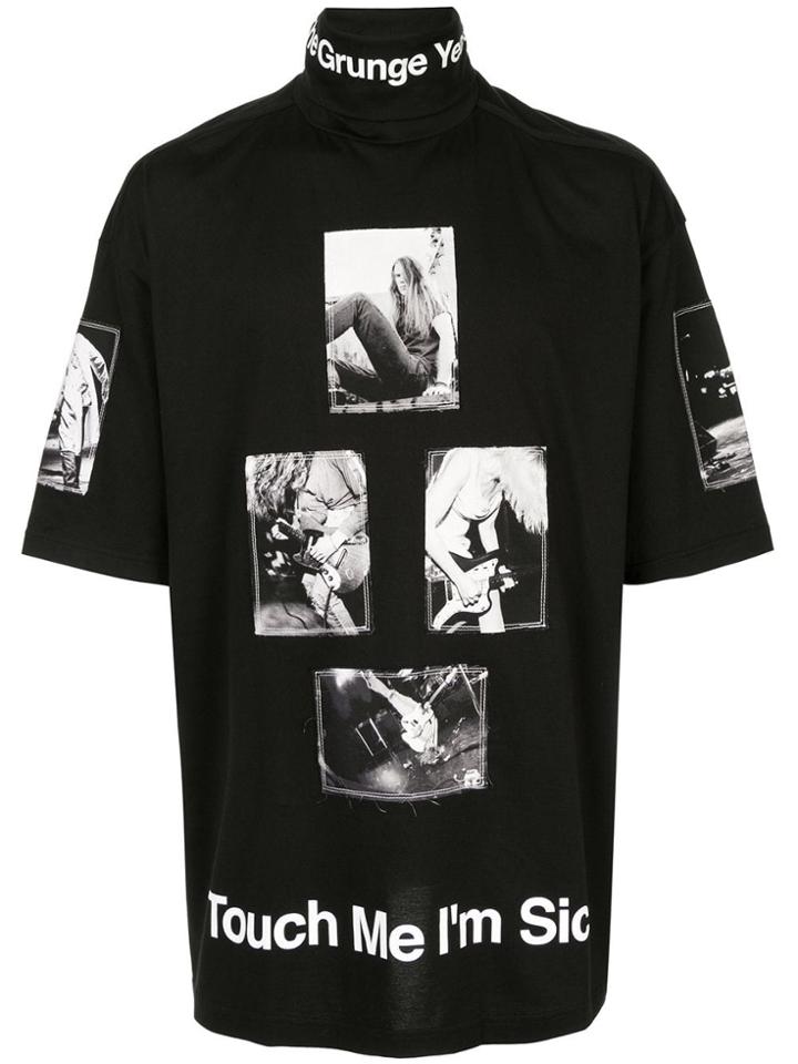 Takahiromiyashita The Soloist Band Graphic Slogan T-shirt - Black