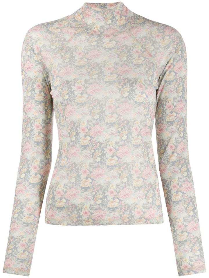 Nanushka Madi Tapestry Flower T-shirt - Grey