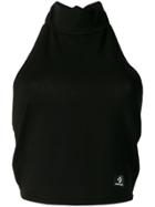 Converse Halter Neck Crop Top - Black