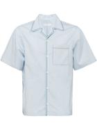 Prada Short-sleeved Poplin Shirt - Green
