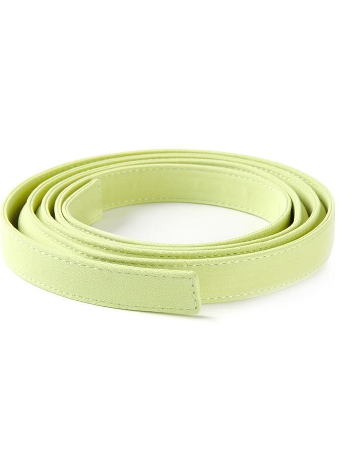 Ermanno Scervino Stitched Belt, Women's, Size: 95, Green, Polyester/spandex/elastane