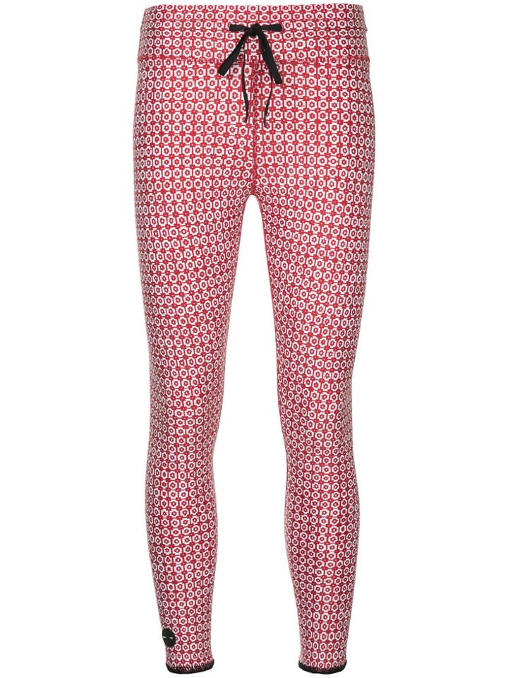 The Upside Printed Leggings - Red