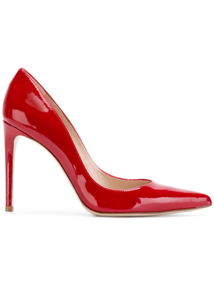 Stuart Weitzman Curvia Pumps - Red