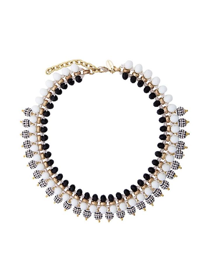 Megan Park 'gigi' Beaded Necklace, Women's, Black