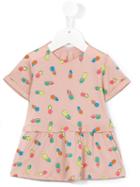 Stella Mccartney Kids - Pineapple Print Dress - Kids - Cotton - 12 Mth, Pink/purple