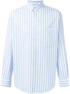 Ami Alexandre Mattiussi Striped Shirt, Men's, Size: 38, Blue, Cotton