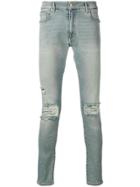 Represent Ripped Skinny Jeans - Blue