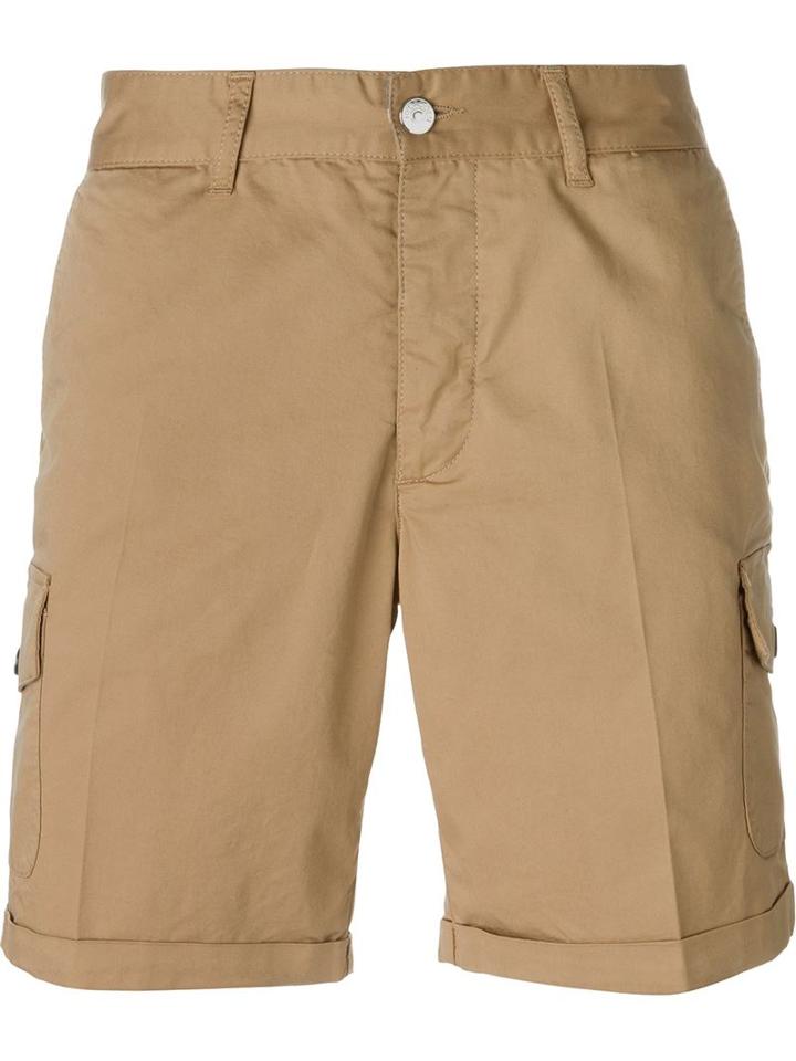 Hydrogen Embroidered Skull Cargo Shorts