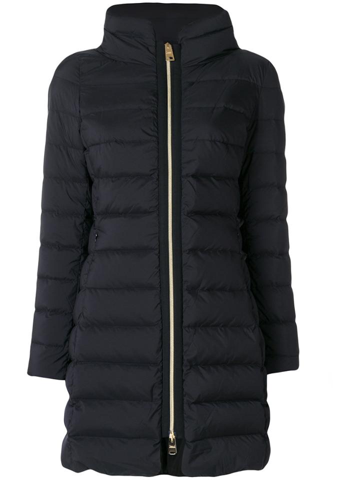 Herno Padded Zip Coat - Black