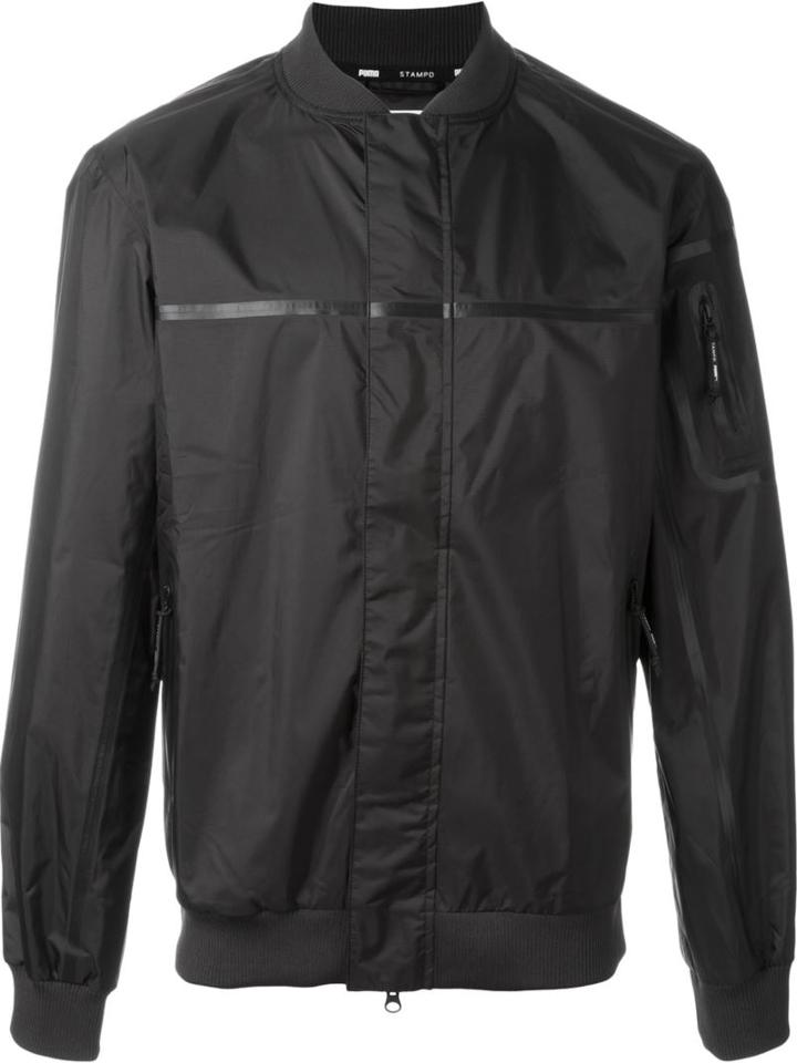 Puma Puma X Stampd Bomber Jacket, Men's, Size: Medium, Black, Polyester