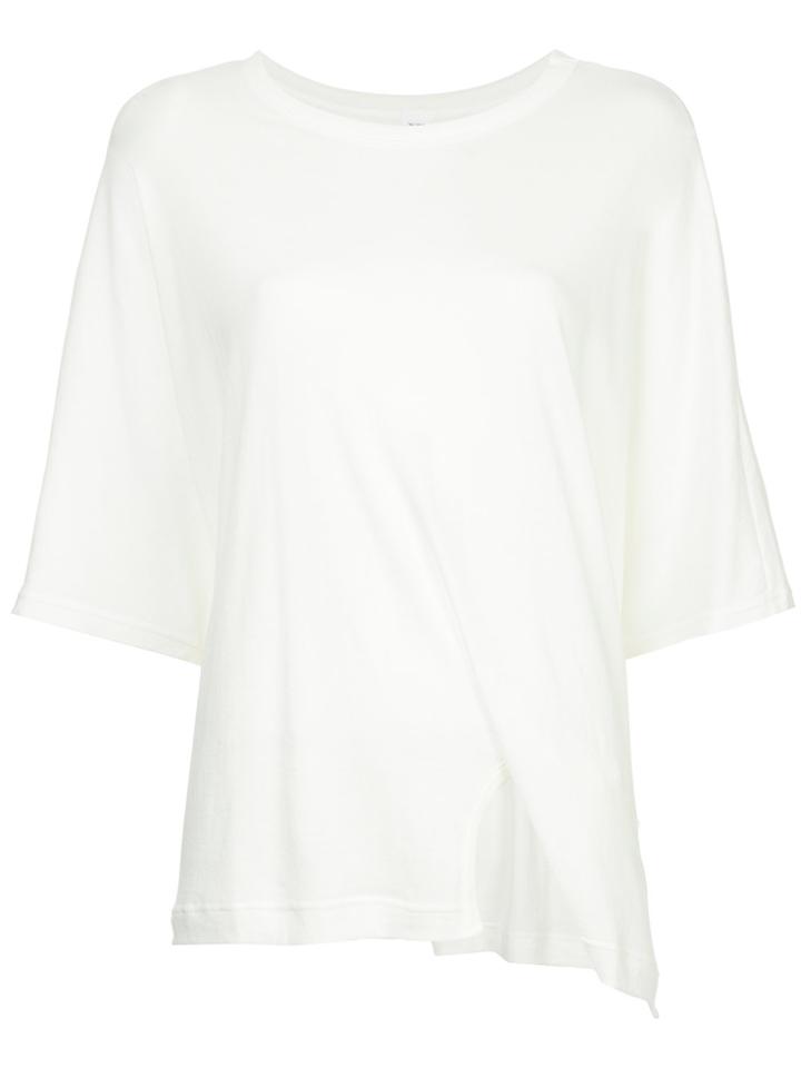 Y's Cut Out Detail T-shirt - White