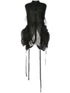 Ann Demeulemeester Pleated Inserts Shirt - Black