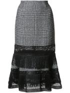 Jonathan Simkhai Fluted Hem Skirt - Black