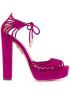 Aquazzura Josephine Sandals - Pink & Purple