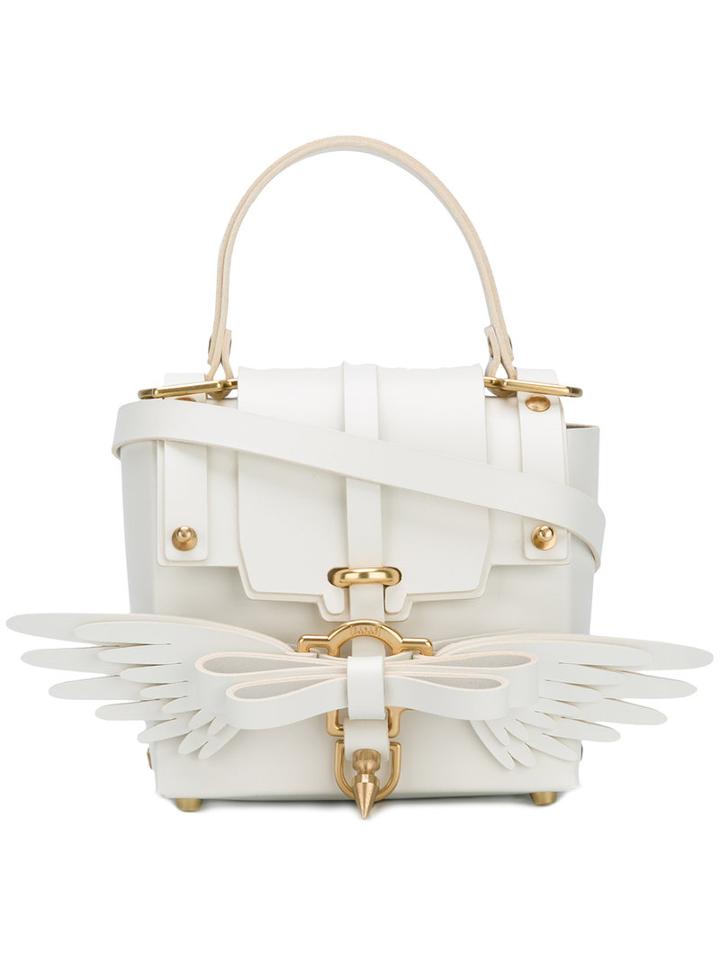 Niels Peeraer - Small Wings Tote - Women - Calf Leather - One Size, White, Calf Leather