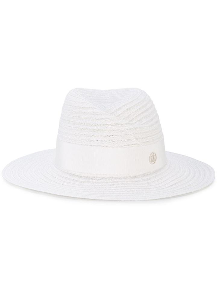 Maison Michel White Straw Virginie Hat