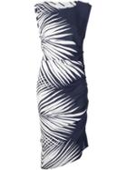 Veronica Beard Palm Print Dress, Women's, Size: 4, Blue, Silk