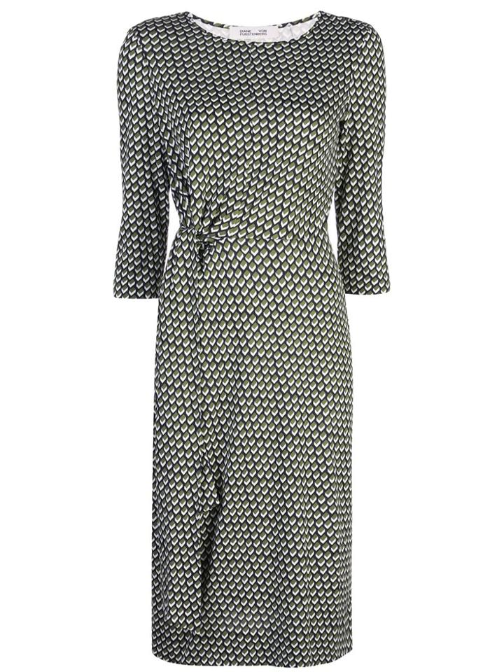 Diane Von Furstenberg Patterned Midi Dress - Green
