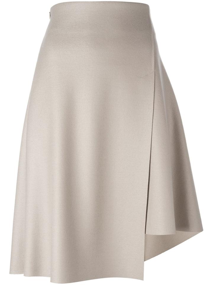 08sircus Asymmetric Wrap Skirt - Nude & Neutrals