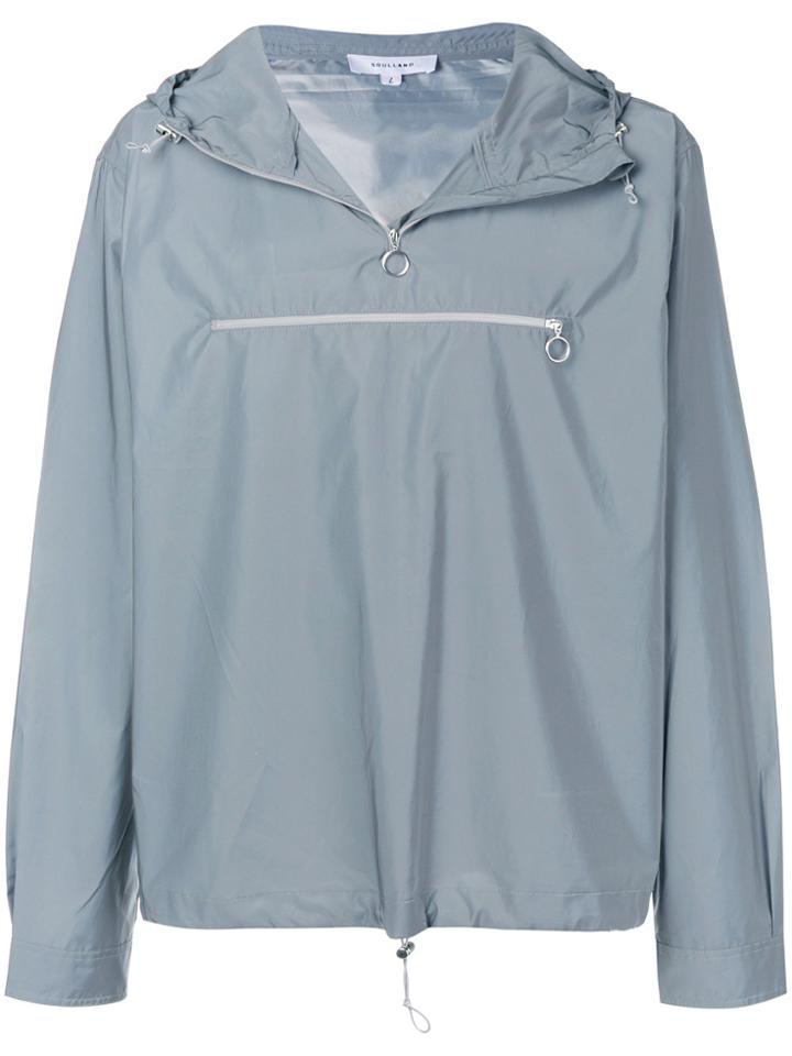 Soulland Hooded Anorak Pullover - Grey