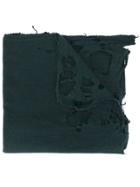 Kolor Distressed Oversized Scarf - Blue