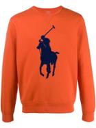 Ralph Lauren Polo Player Embroidery Sweatshirt - Orange