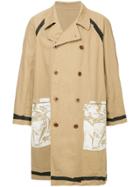 Kolor Beacon Double Breasted Midi Coat - Brown