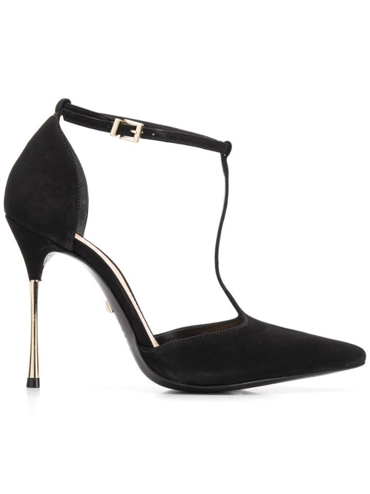 Schutz T-bar Strap Pumps - Black