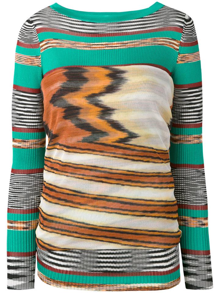 Missoni - Striped Jumper - Women - Cotton/rayon - M, Cotton/rayon