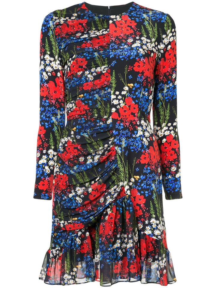 Mother Of Pearl Peggy Floral Print Dress - Black