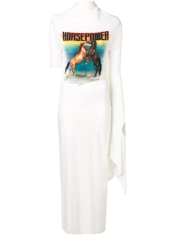 Christopher Kane 'horsepower' Dress - White