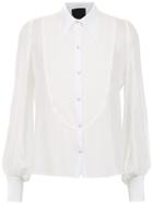 Andrea Bogosian Sheer Silk Shirt - White