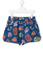 Kenzo Kids Teen Drawstring Shorts - Blue