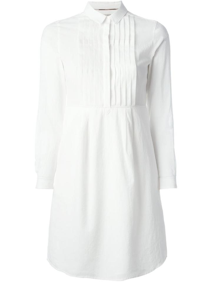 Burberry Brit Pleated Fron Shirt Dress