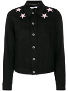 Givenchy Star Patch Denim Jacket - Black