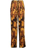 Richard Quinn Printed Palazzo Trousers - Yellow