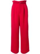 G.v.g.v. Textured Pleated Wide Trousers