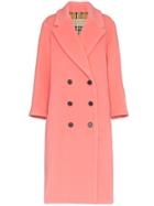 Burberry Walsingham Double Breasted Virgin Wool Cashmere Blend Coat -