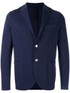 Harris Wharf London Classic Blazer, Men's, Size: 50, Blue, Cotton/polyamide/spandex/elastane